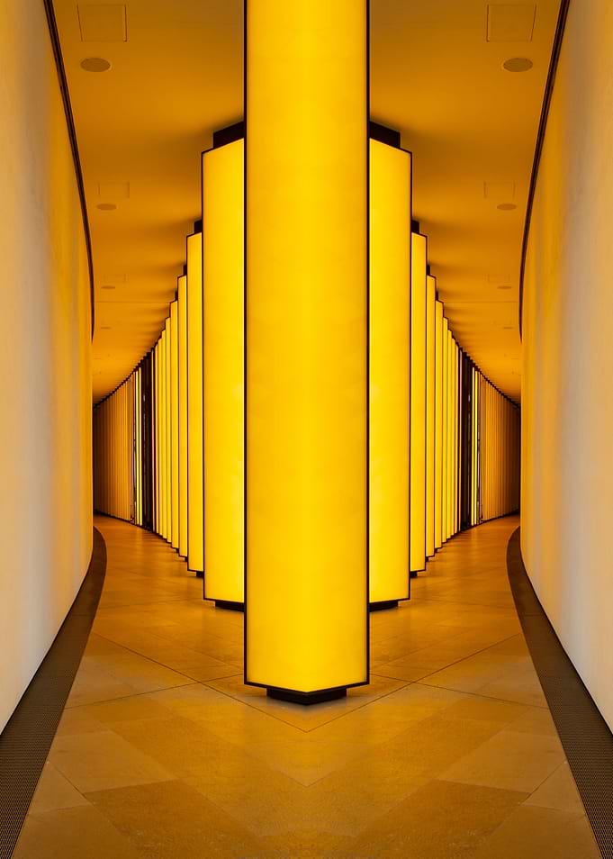 Yellow Path Abstract