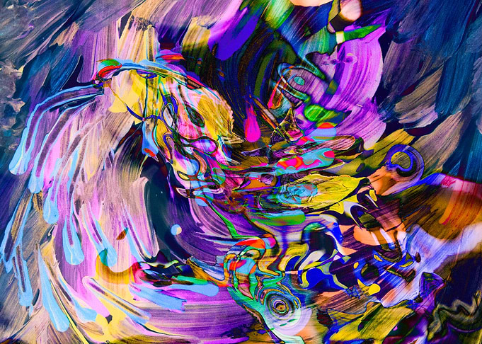 waving swirling flow art