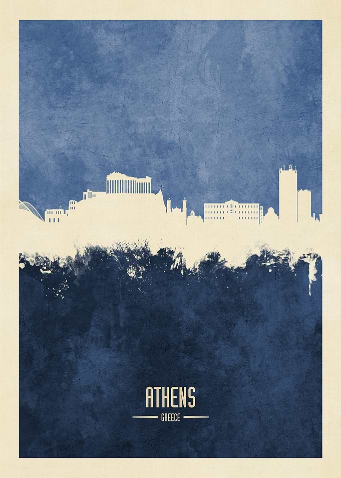 Athens Greece Skyline