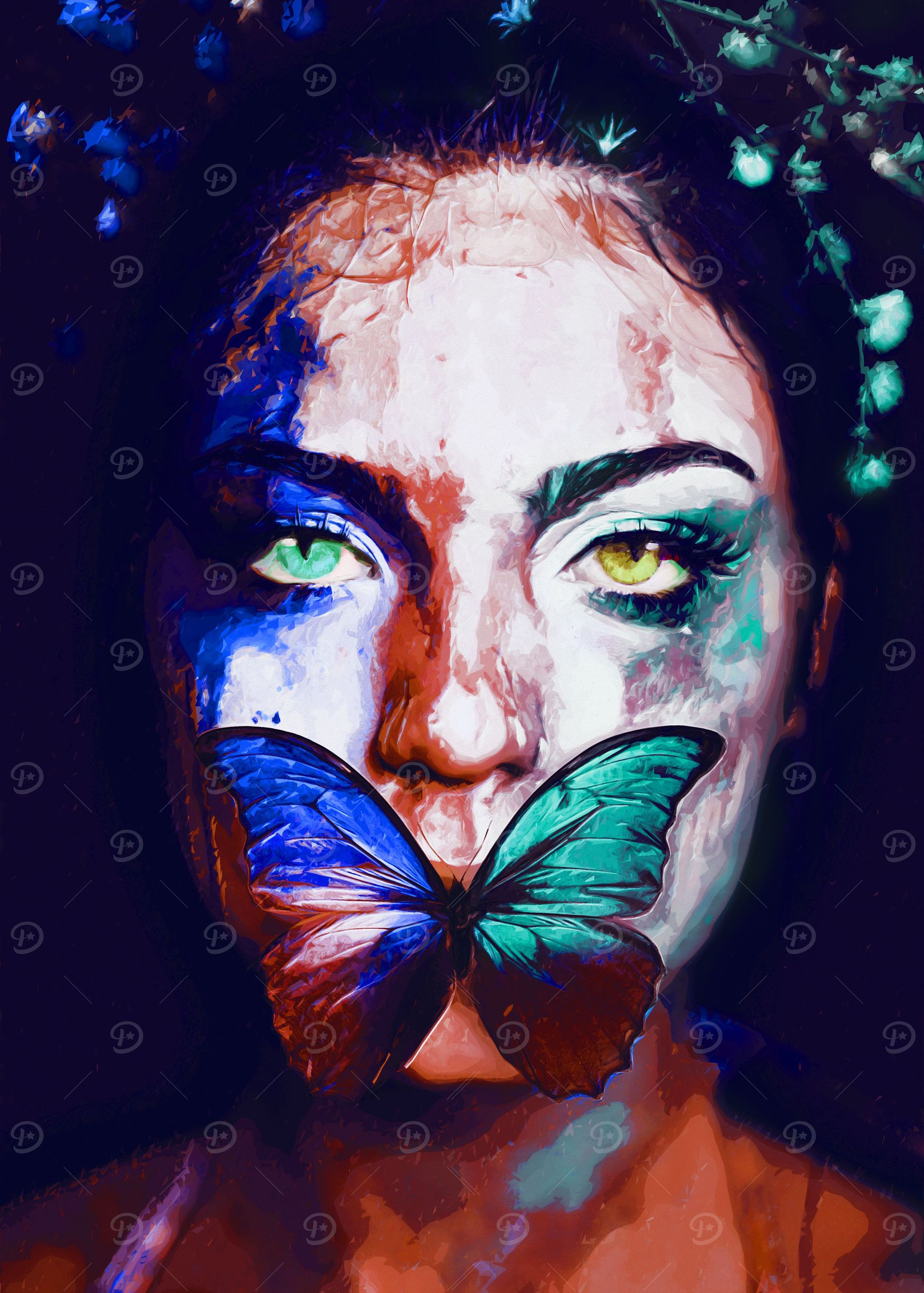 Behind eyes