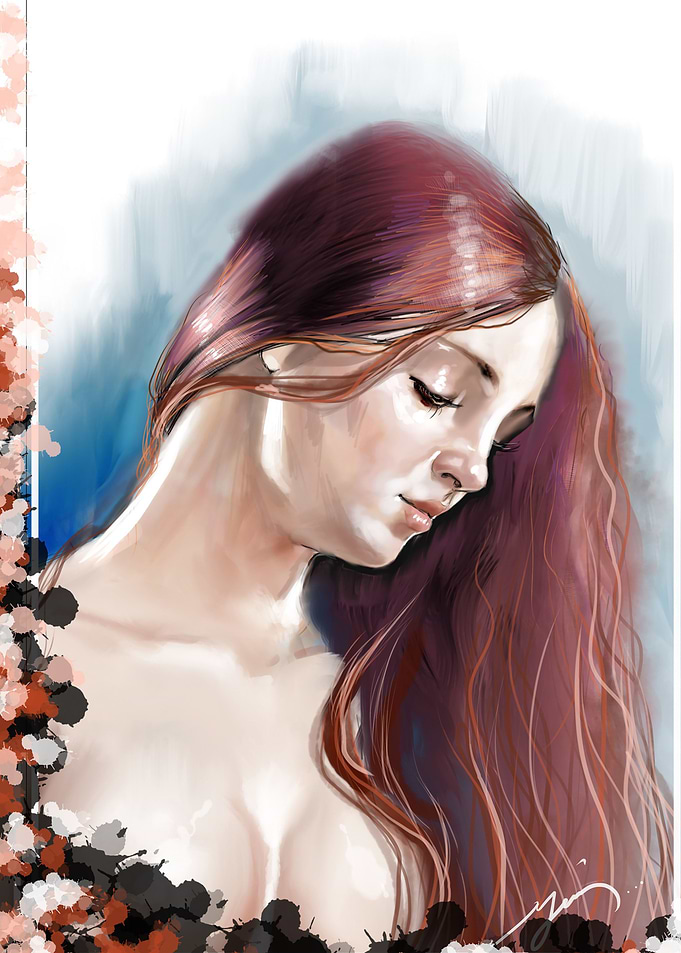 red hair woman