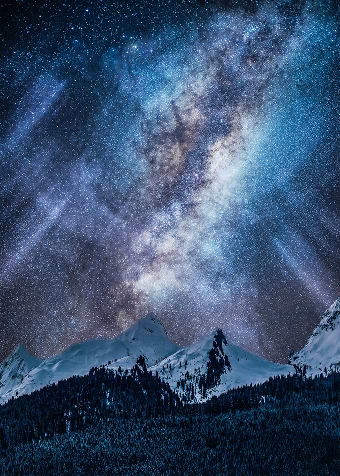 Milky way at night