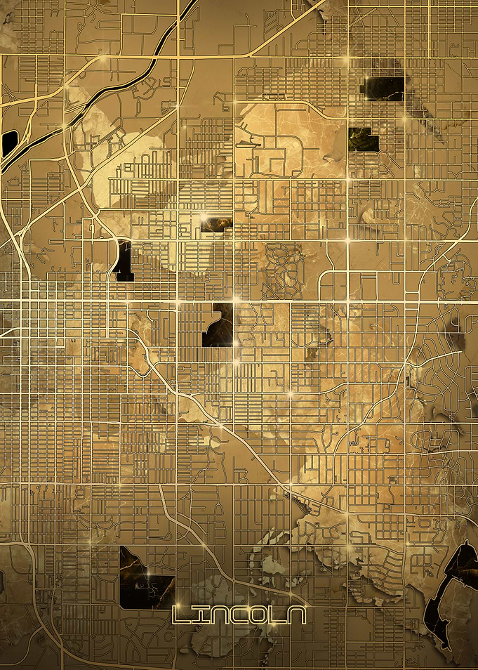 lincoln map gold