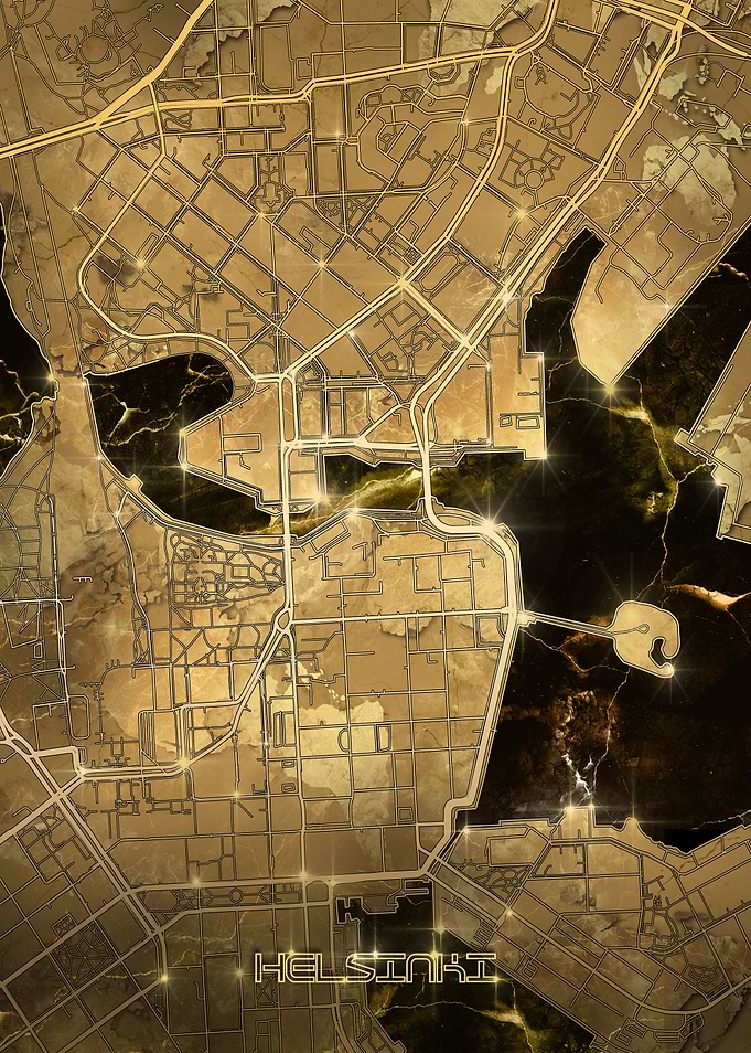 helsinki map gold
