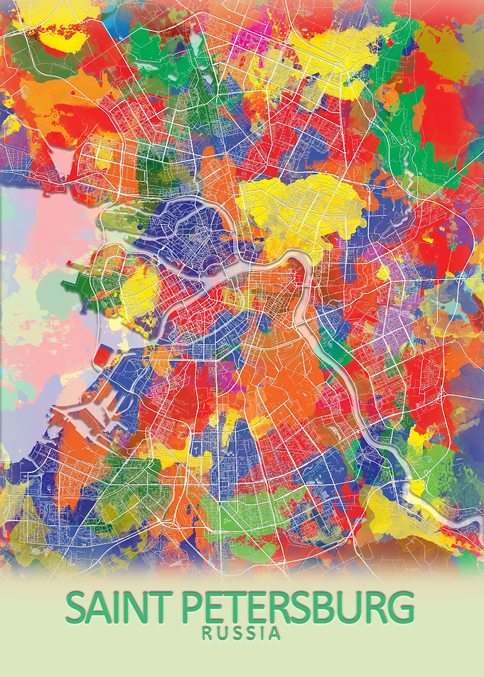 Saint Petersburg SplashMap