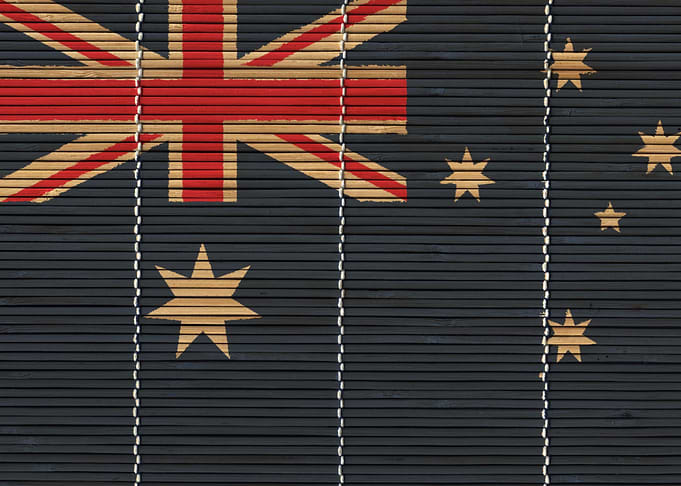 Bamboo Australian Flag