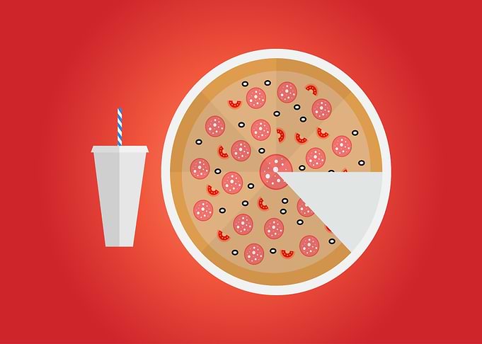 Pizza and soda