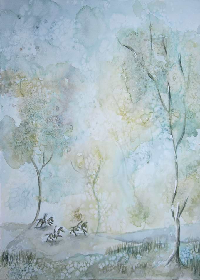 Blue forest