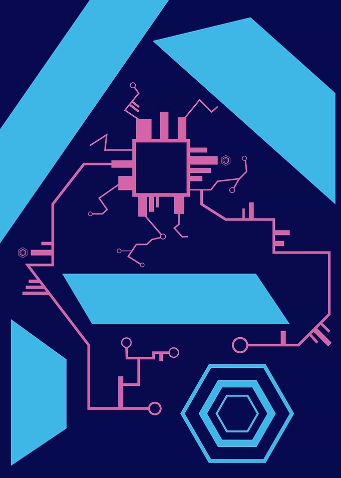 circuit board blue
