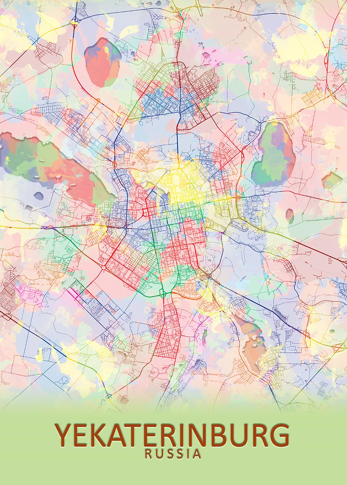 Yekaterinburg Splash Map