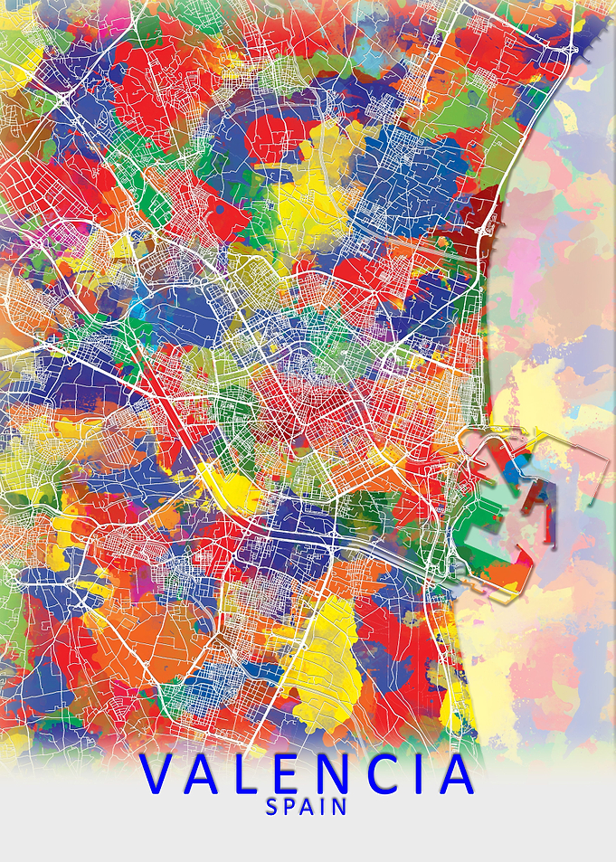 Valencia Splash City Map