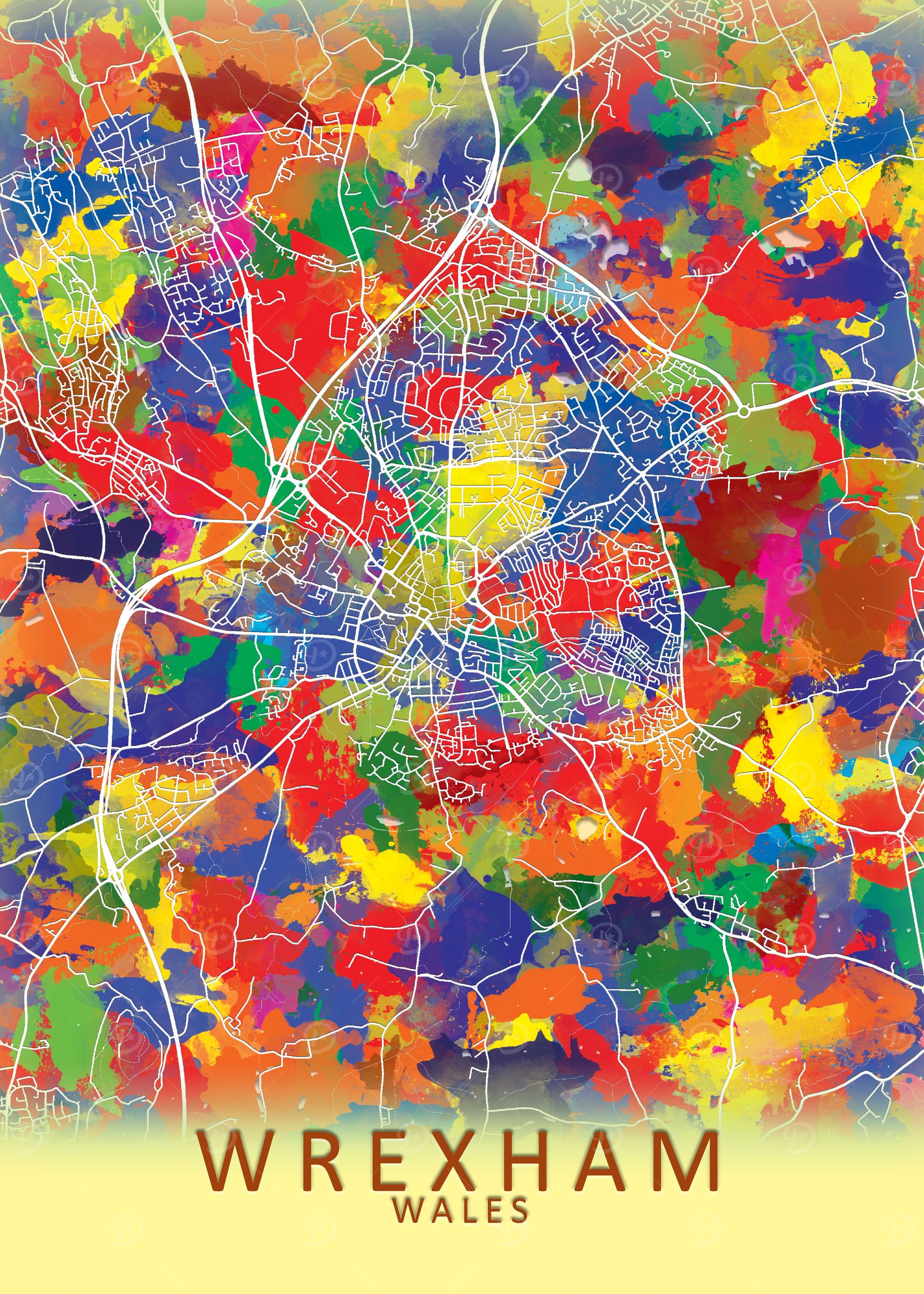 Wrexham Splash City Map