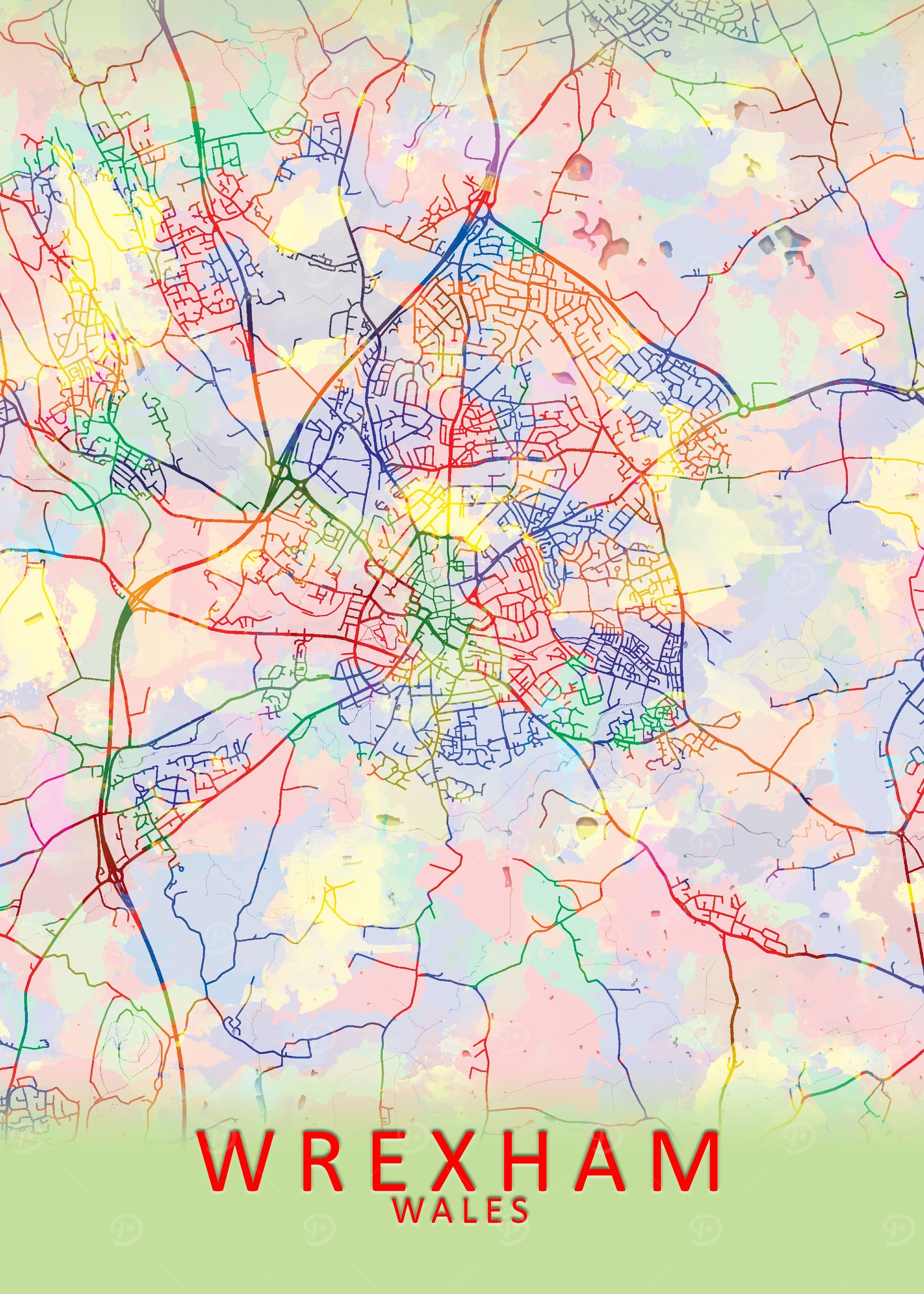 Wrexham Splash City Map