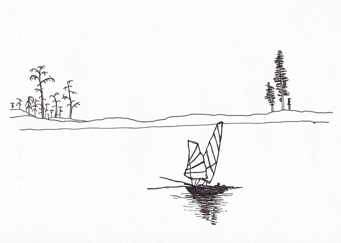 Lonely fish boat
