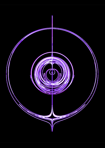 Purple Fractal Circles