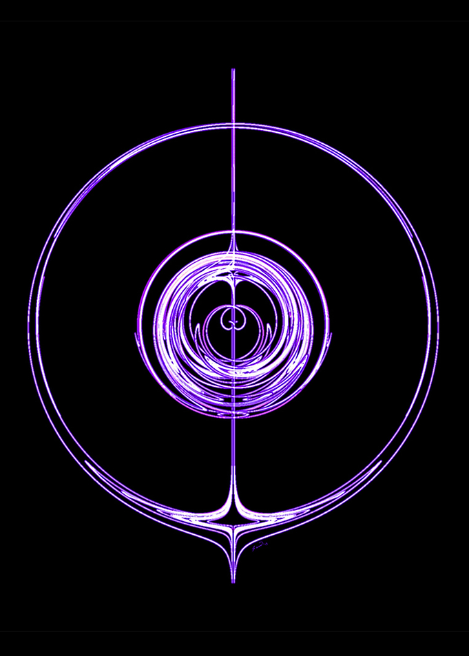 Purple Fractal Circles