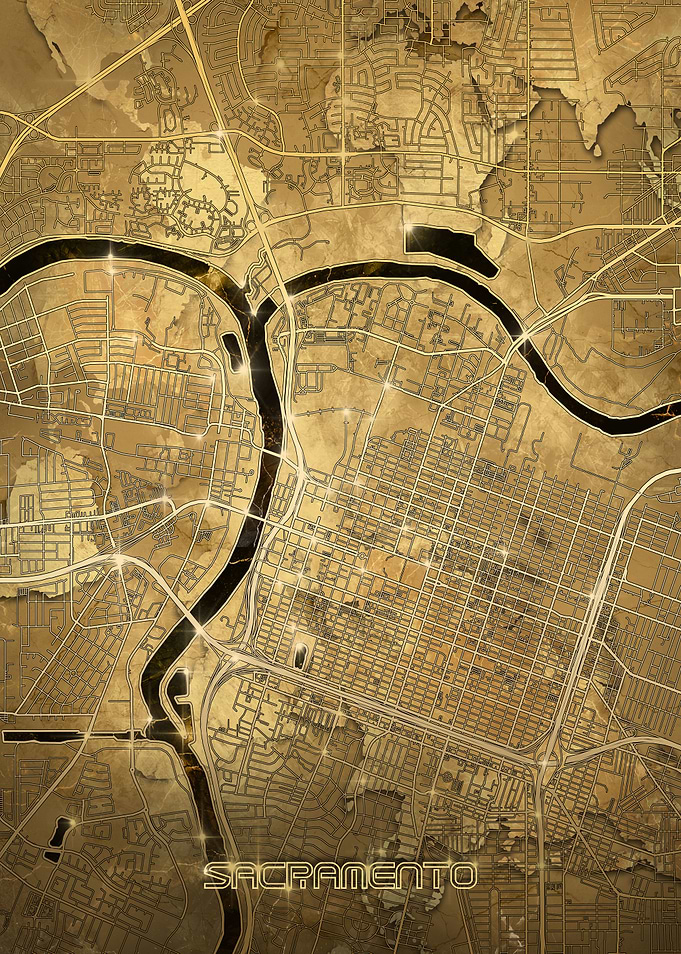 sacramento map gold