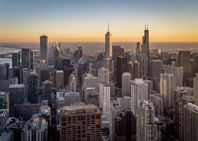 Warm Sky over Chicago