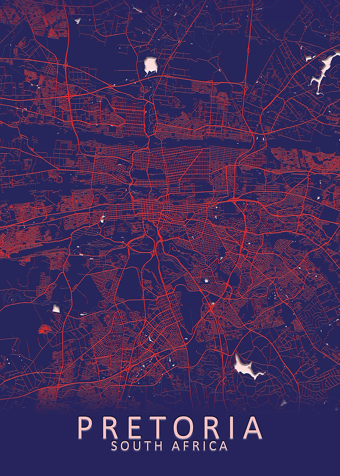 Pretoria Blue City Map