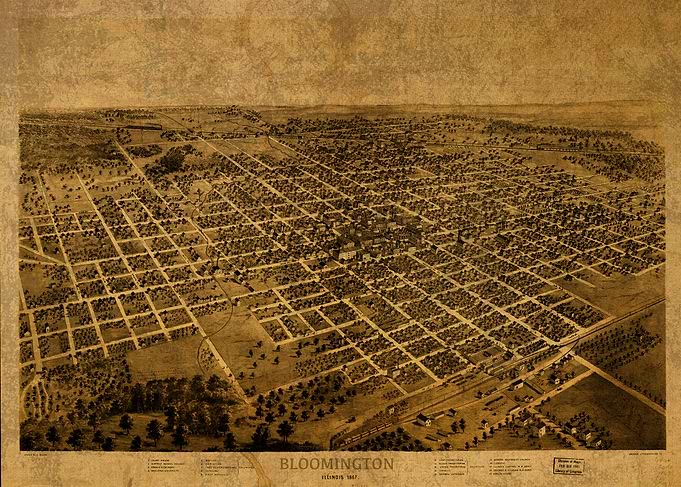 Bloomington Illinois Map