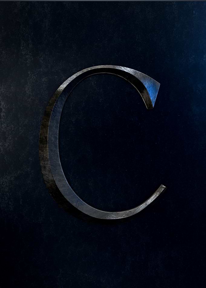 Letter Roman Numbers C 100