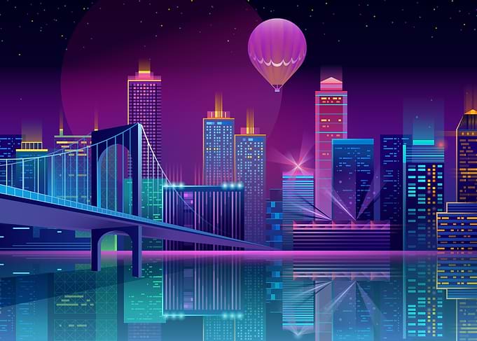 Night City Neon Lights
