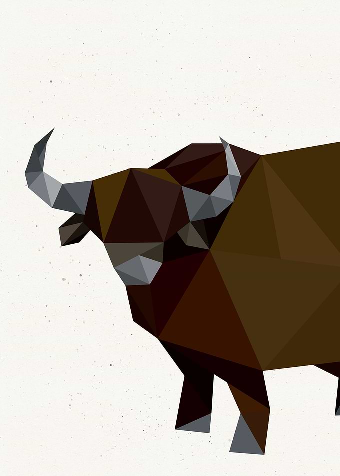 Low Poly Water Buffalo