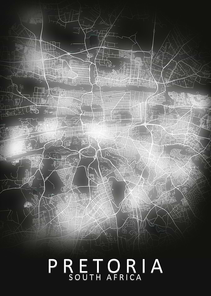 Pretoria LED Glow City Map