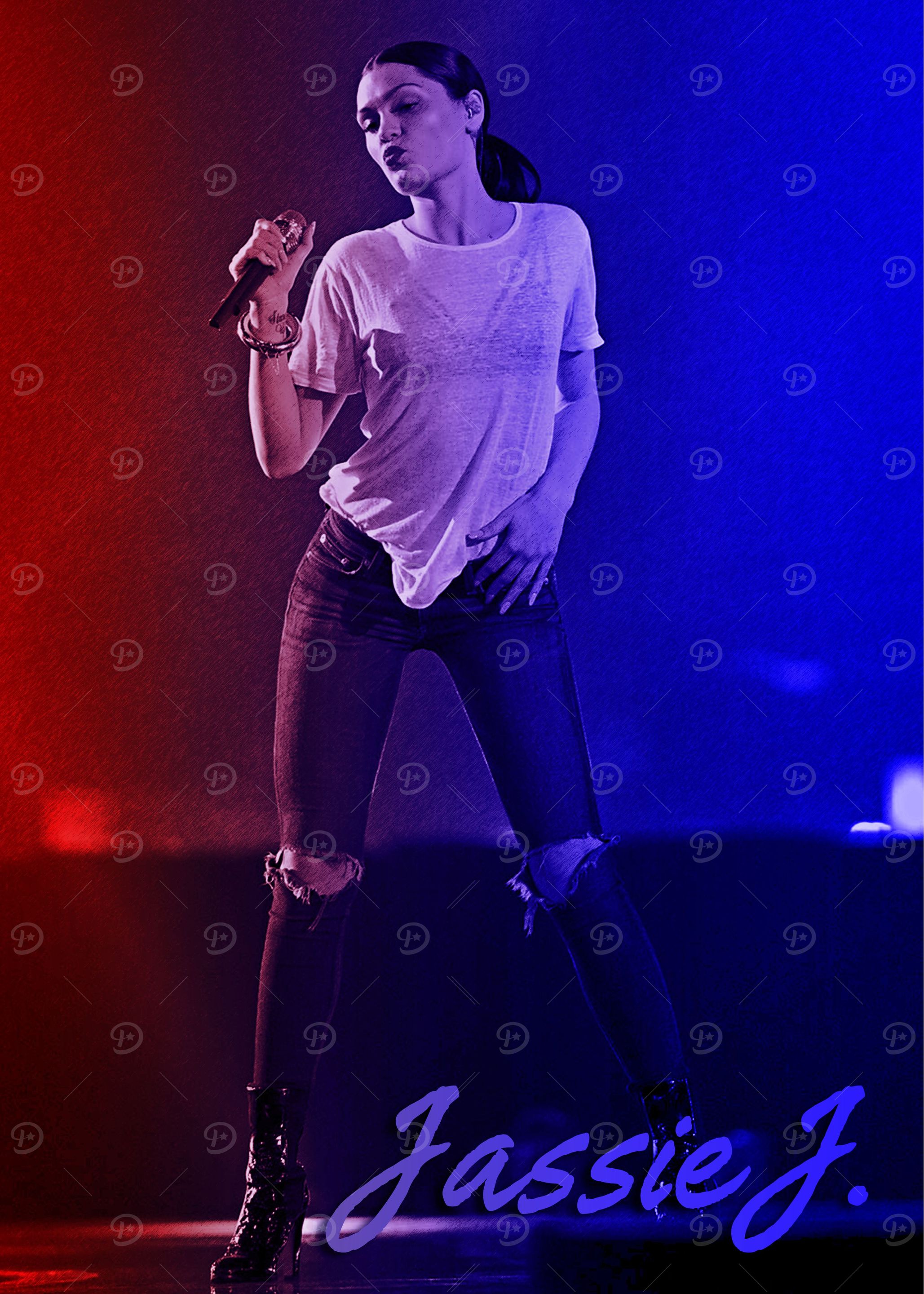 Jassie J blue red