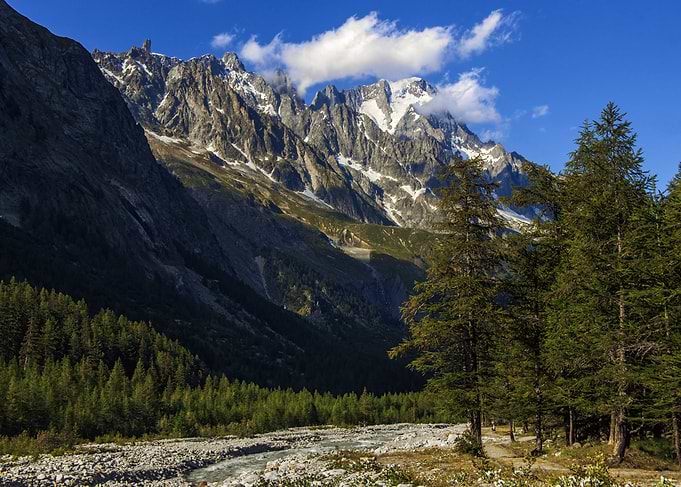 Valley near Mont Blanc