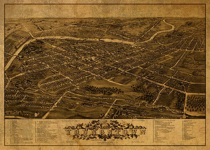 Youngstown Ohio City Map