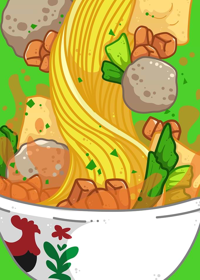 Indonesian Chicken Noodles