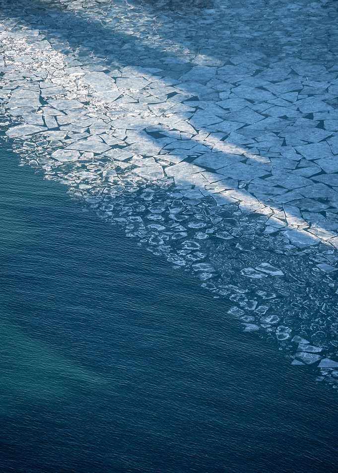 Frozen Lake Michigan
