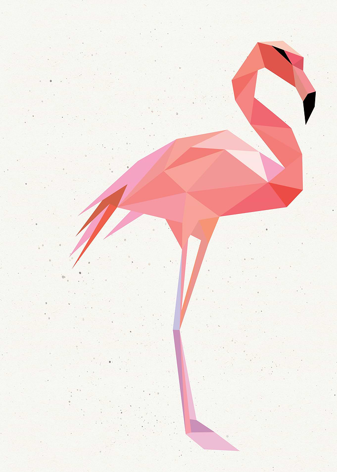 Low Poly Flamingo