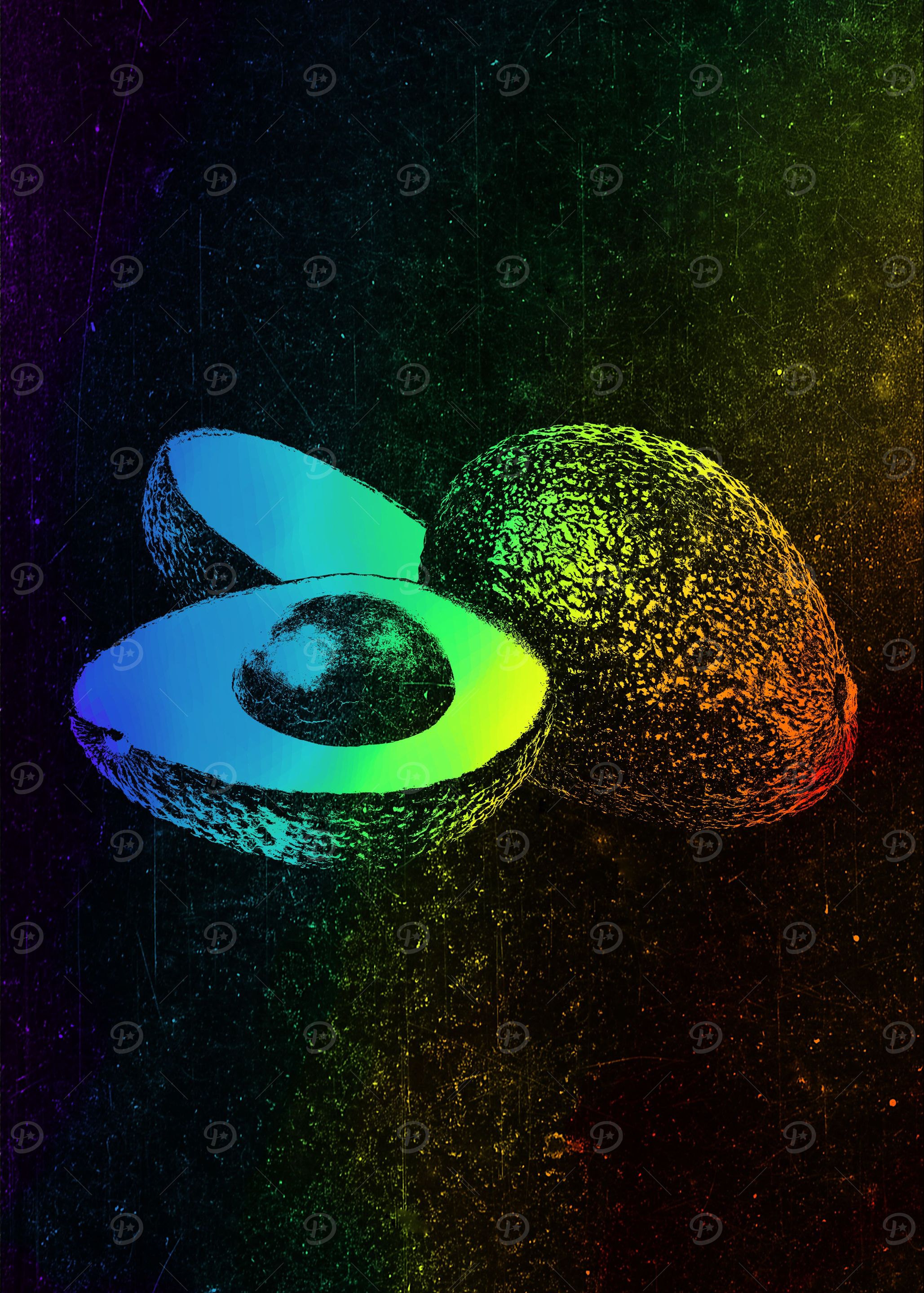 Avocado Colorful