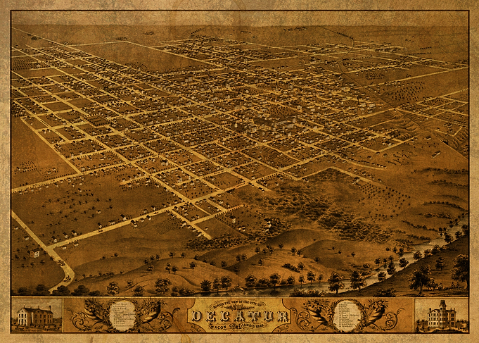 Decatur Illinois City Map