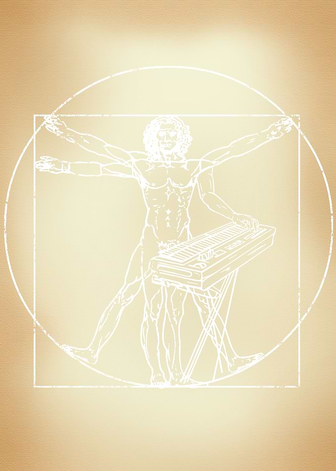 Vitruvian Man Keyboard