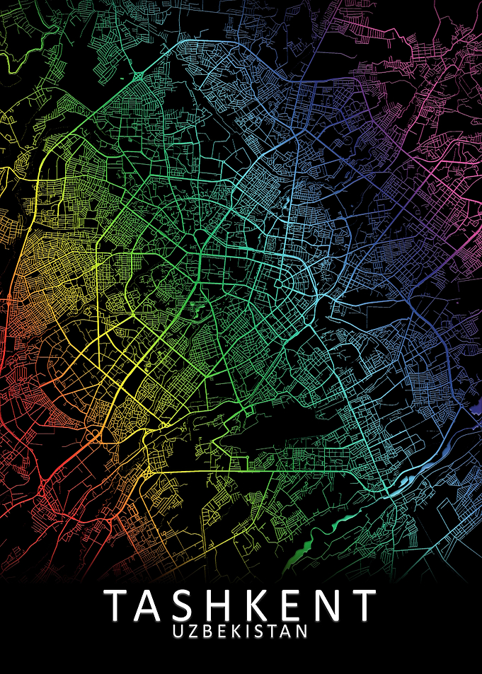 Tashkent Rainbow City Map