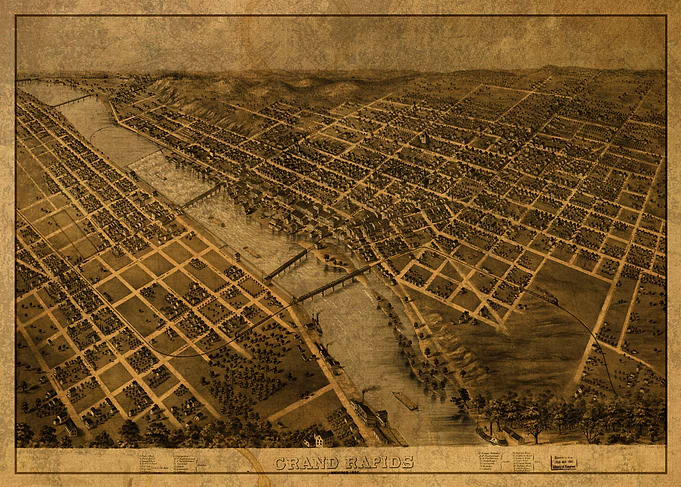 Grand Rapids Michigan Map