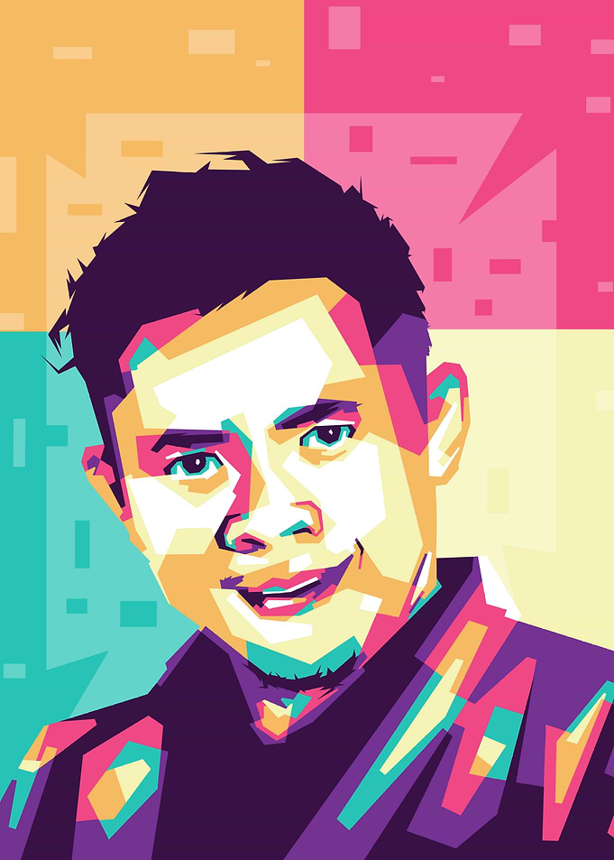 Portrait colourful