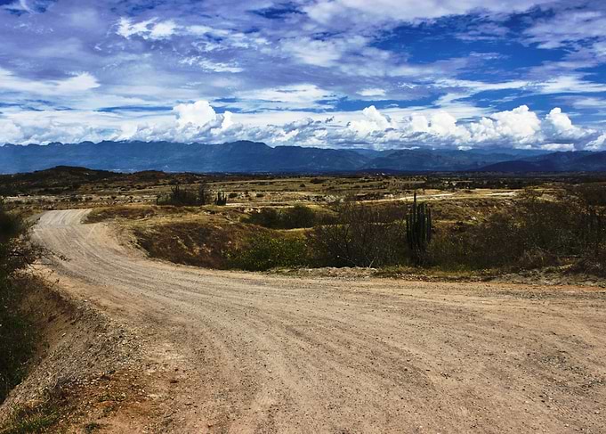 The desert road