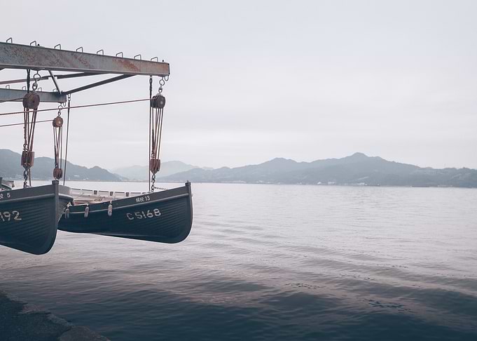 Japanese Boats Landscape