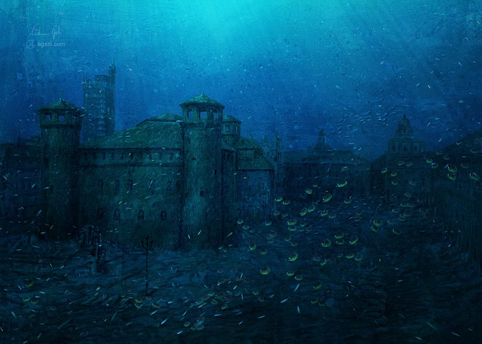 Piazza Castello fishes