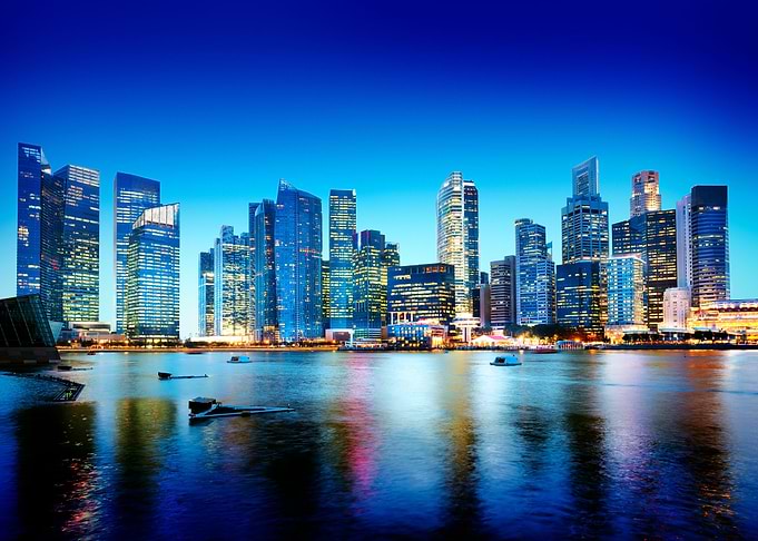 Panoramic Night Singapore