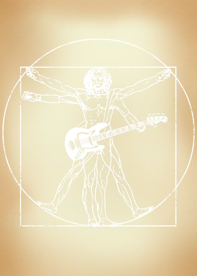 Vitruvian Man Bass Player
