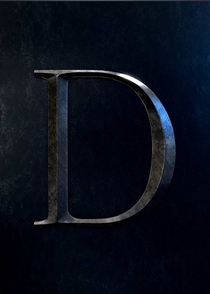 Letter Roman Numbers D 500