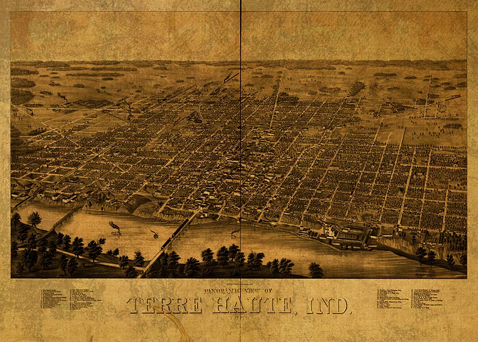 Terra Haute Indiana Map
