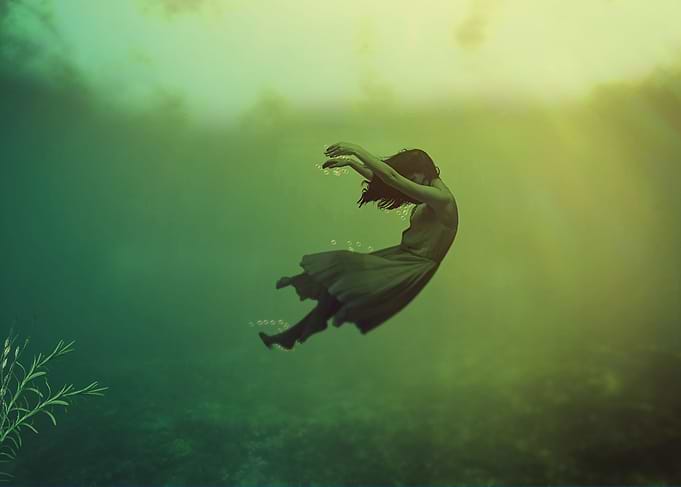 girl in the water