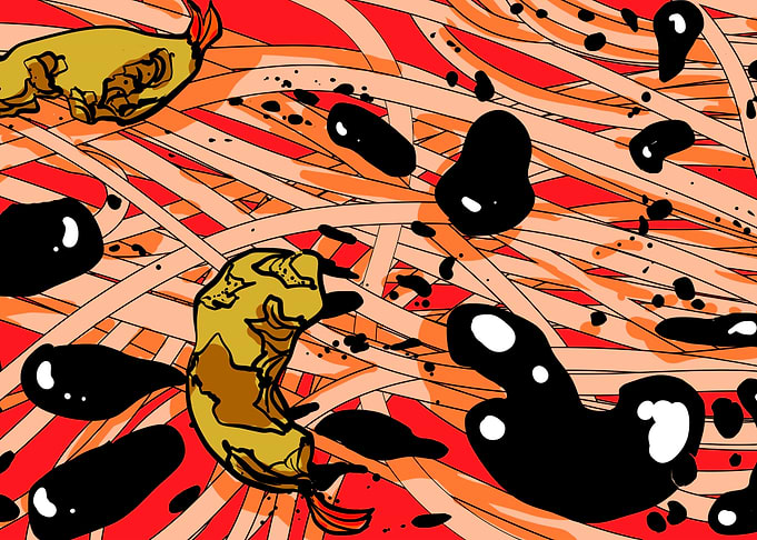 Noodles in soyasauce