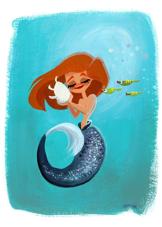 Mermaid with shell